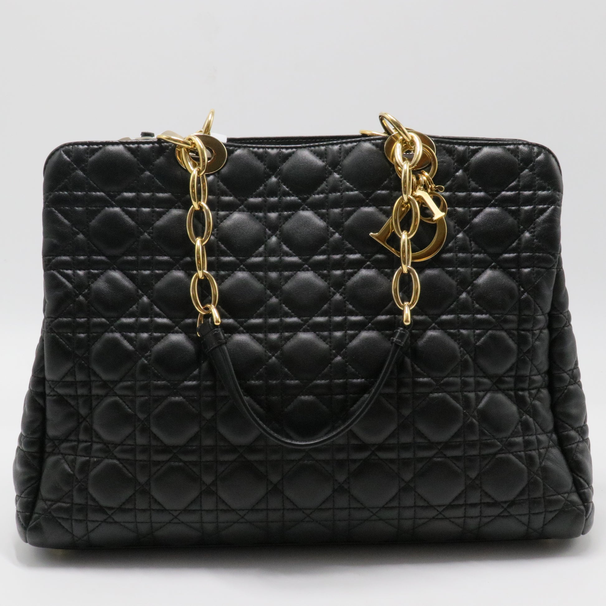 Soft Chain Tote Cannage Quilt Lambskin Large