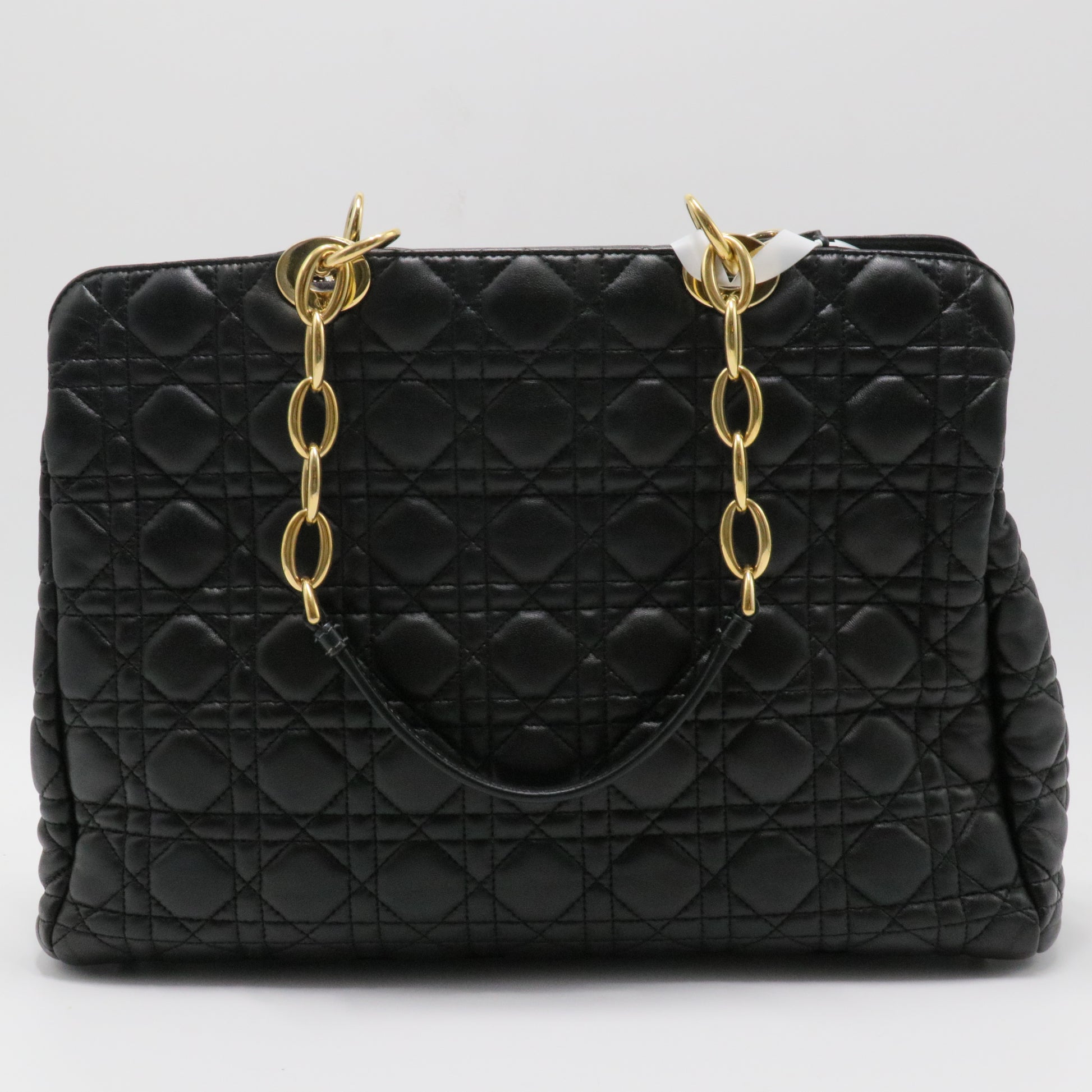 Soft Chain Tote Cannage Quilt Lambskin Large