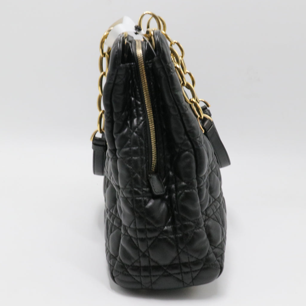 Soft Chain Tote Cannage Quilt Lambskin Large