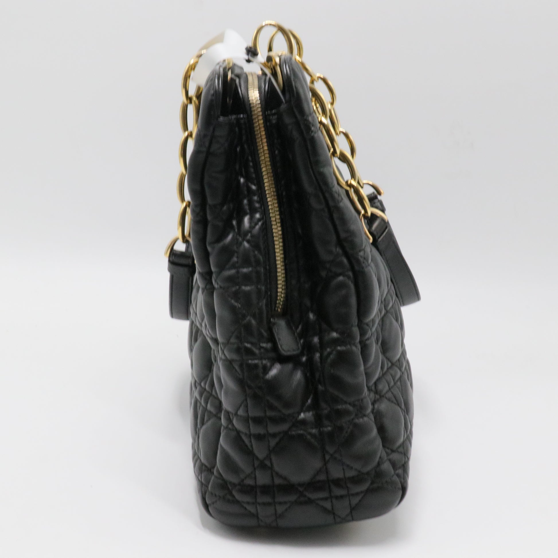 Soft Chain Tote Cannage Quilt Lambskin Large