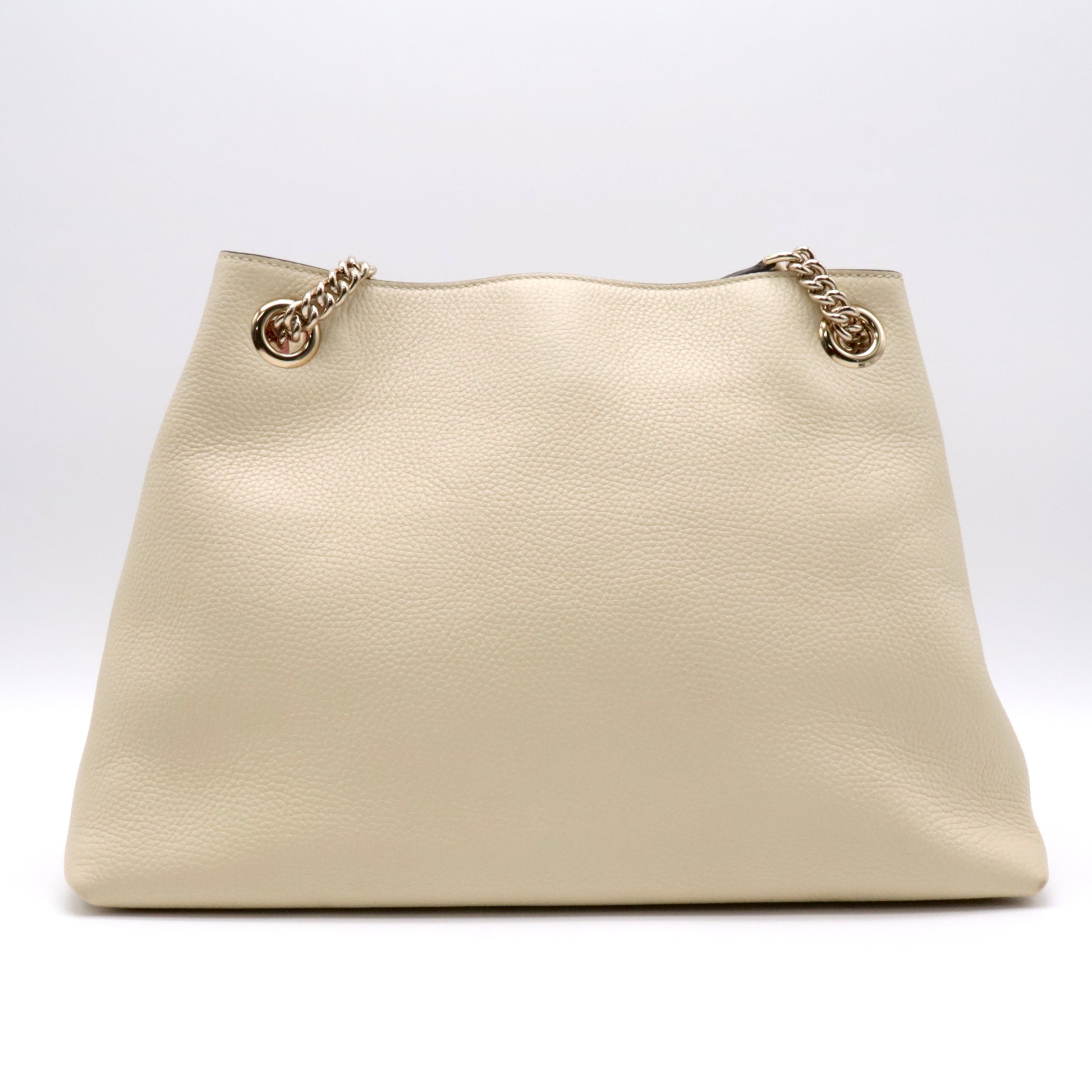 Pebbled Calfskin Medium Soho Chain Shoulder Bag twins