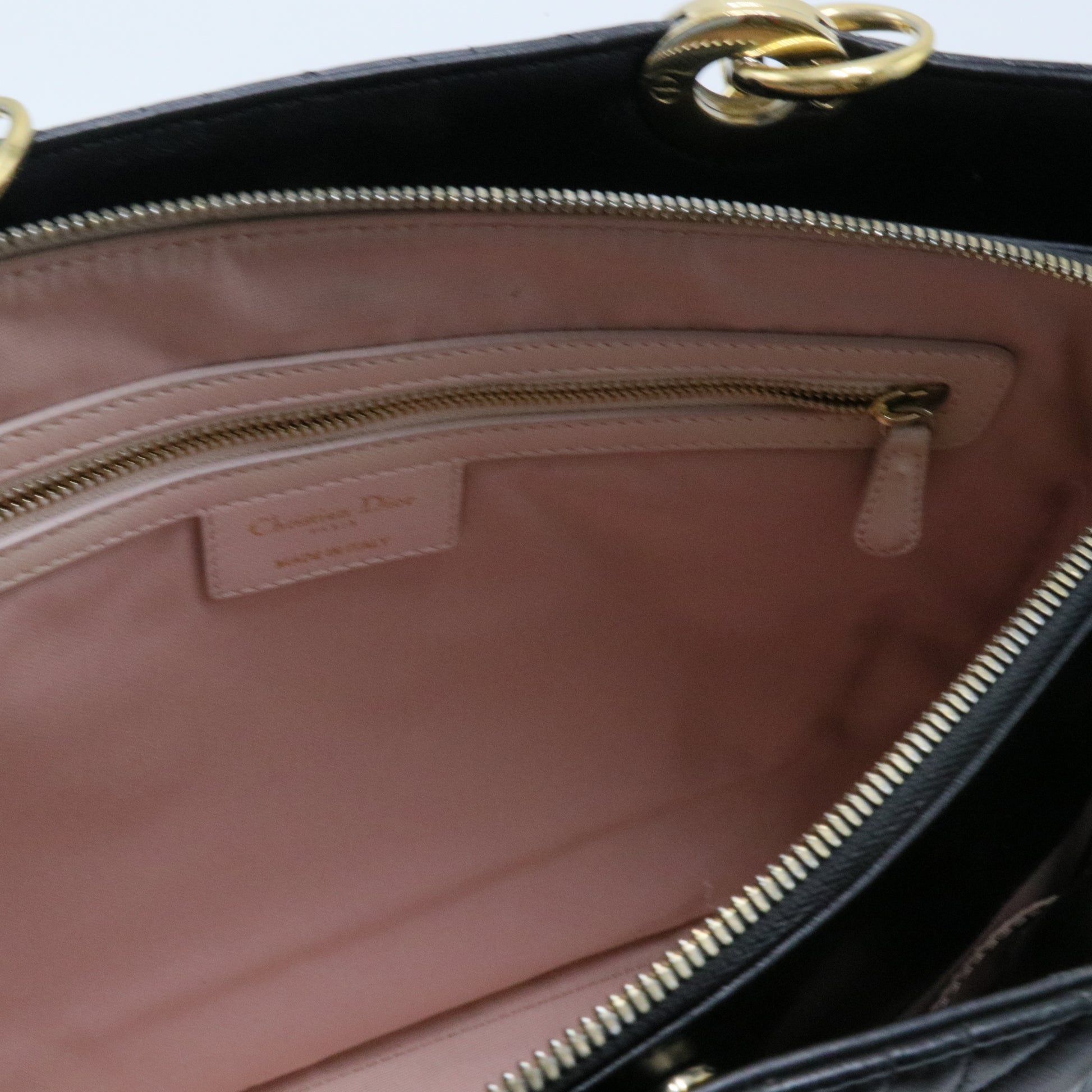 Soft Chain Tote Cannage Quilt Lambskin Large