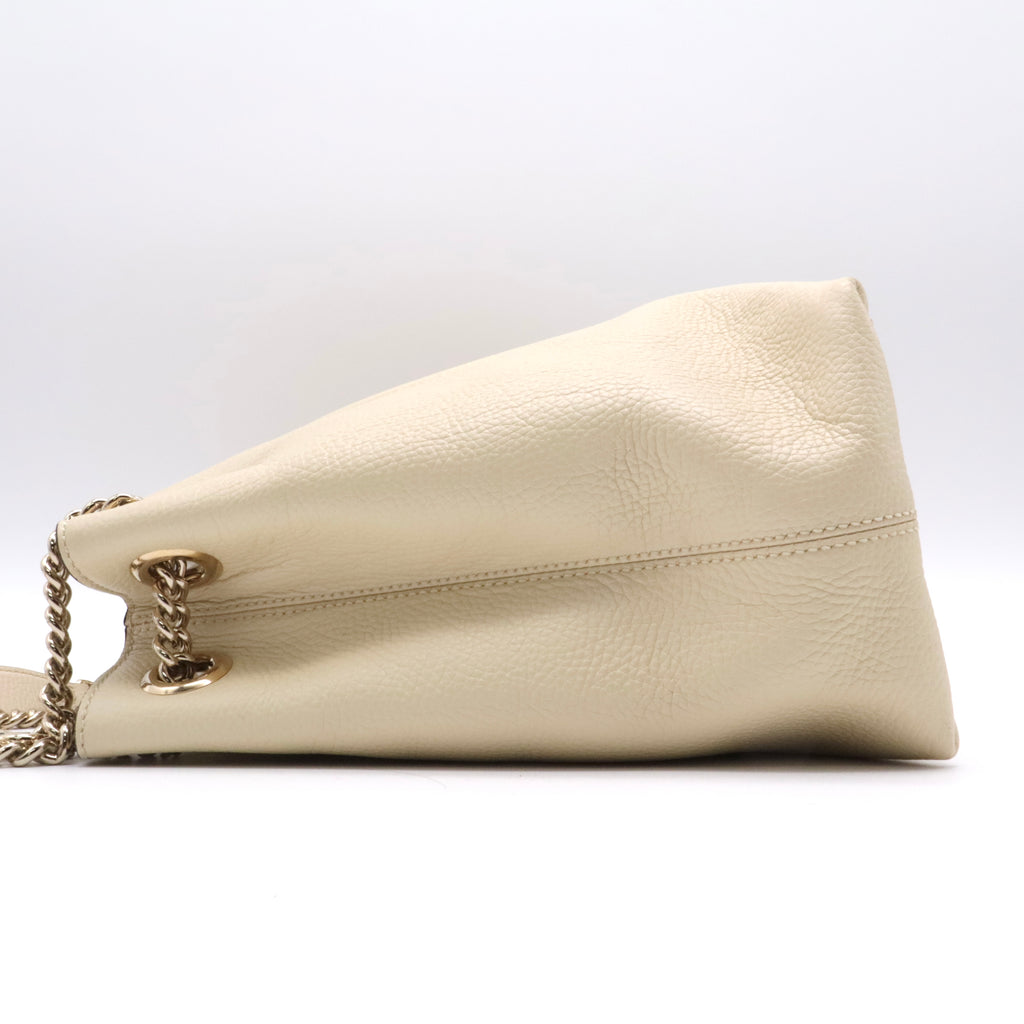 Pebbled Calfskin Medium Soho Chain Shoulder Bag twins