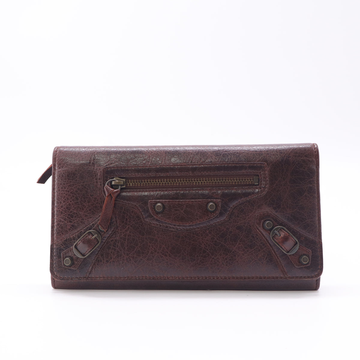 Balenciaga Leather Continental Wallet Twins W23339