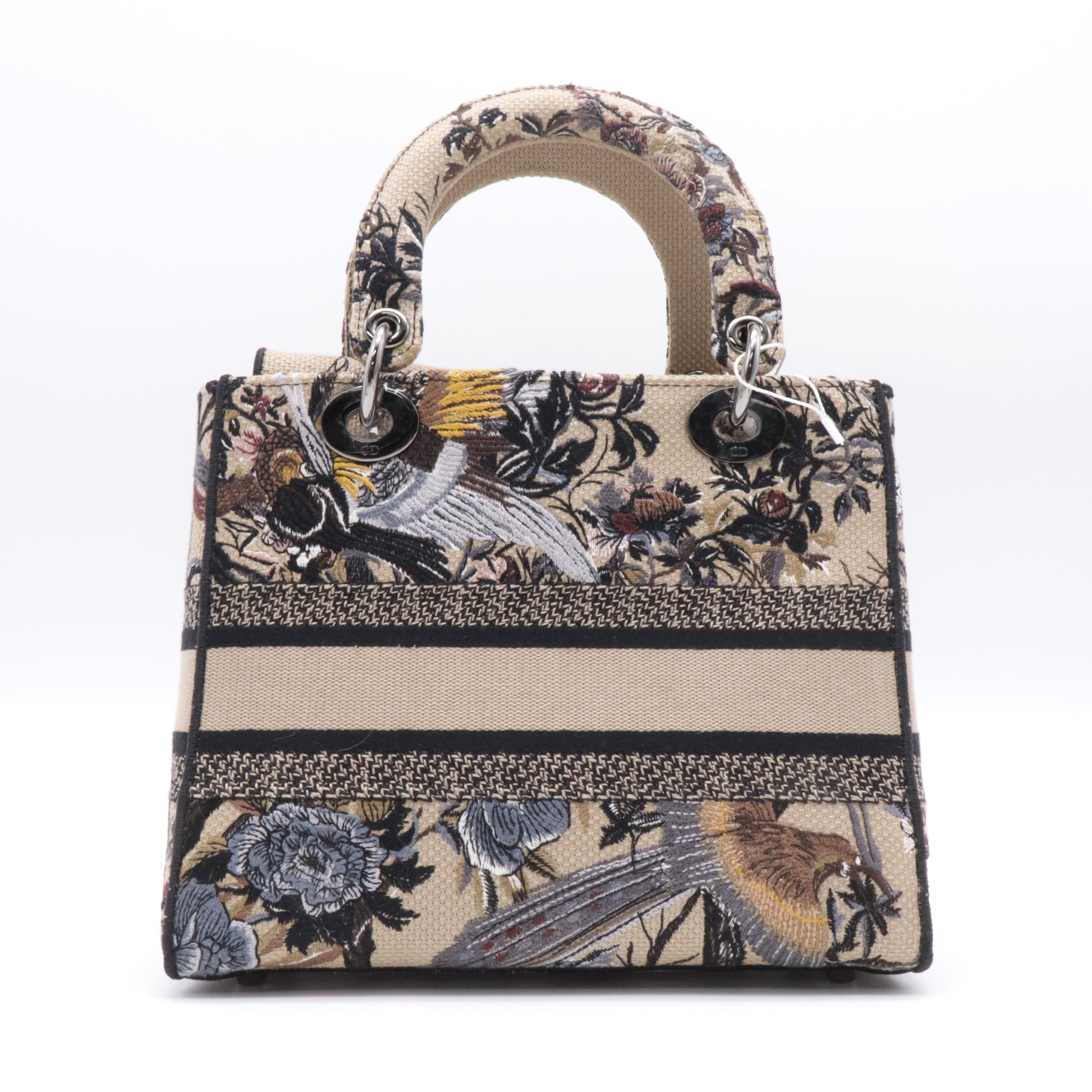 Canvas Embroidered Jardin D'Hiver Medium Lady D-Lite Beige twins