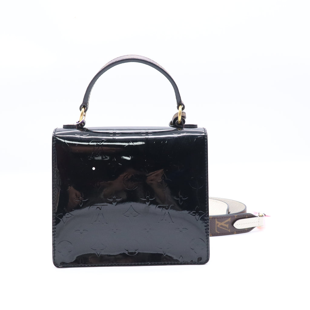 Spring Street NM Handbag Monogram Vernis with Monogram Canvas and Epi Leather Twins LDJ3806