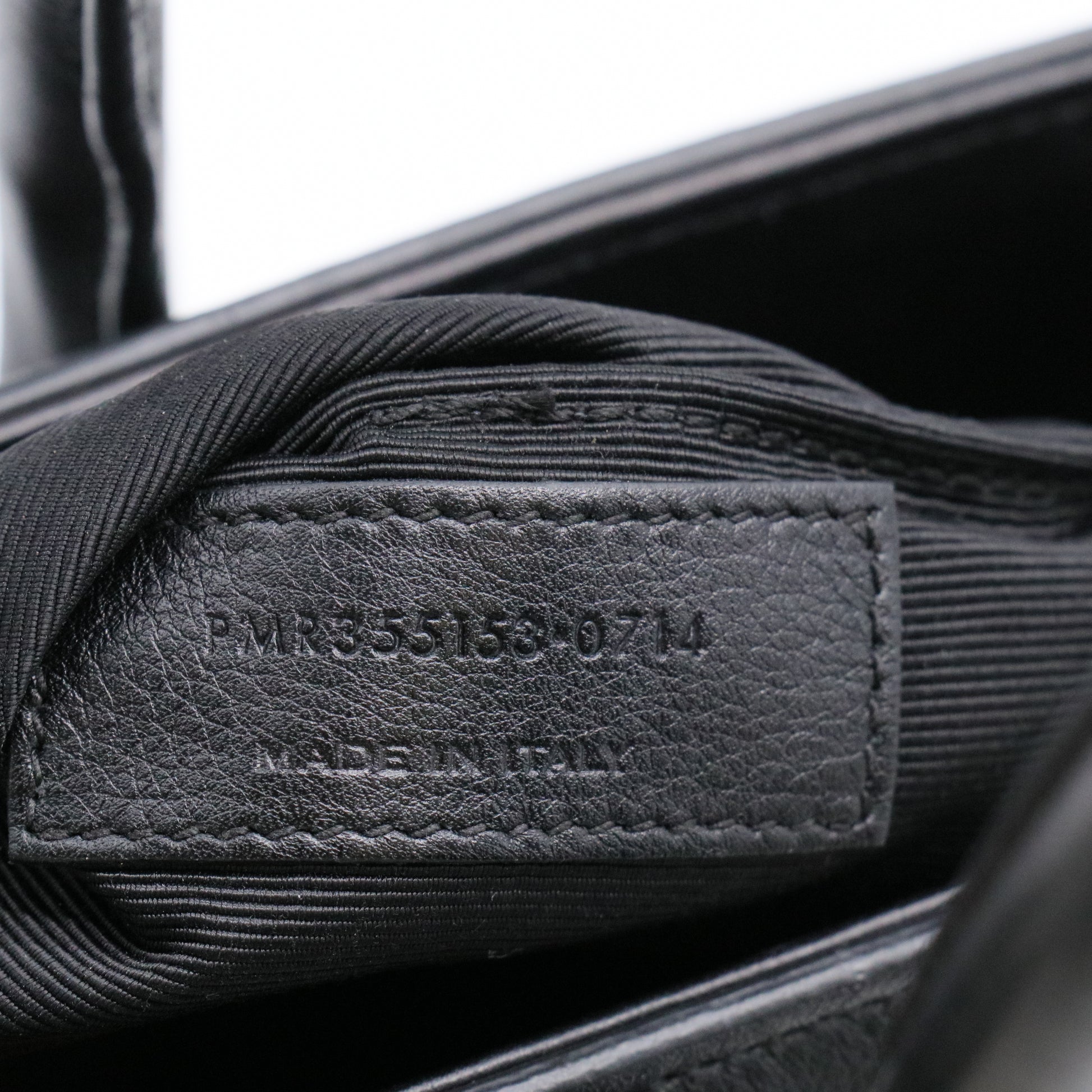 Calfskin Small Bi-Color Sac De Jour Marine Nero Black