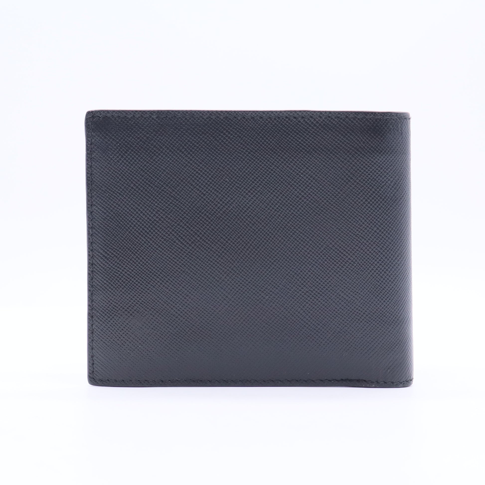 Logo Bifold Wallet Saffiano Leather Compact W11308