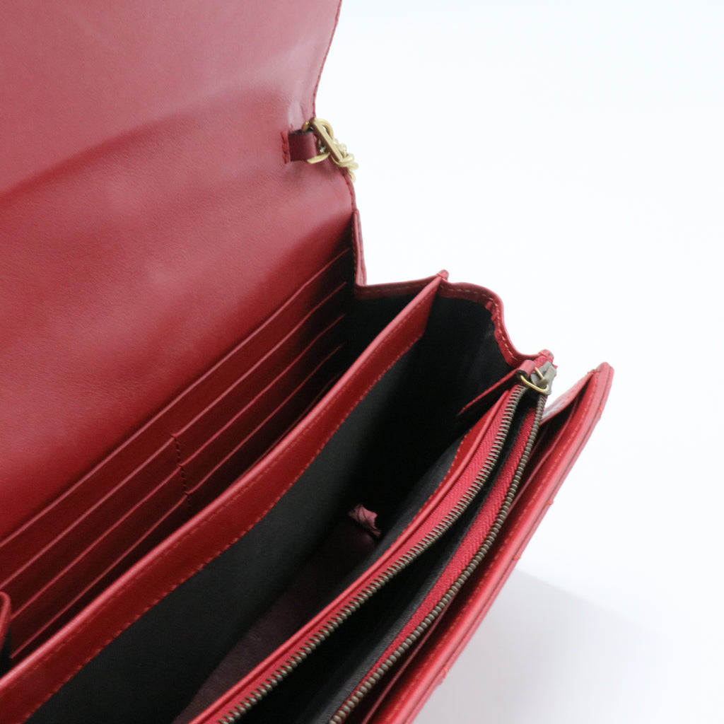 GG Marmont Chain Wallet Matelasse Leather Mini
