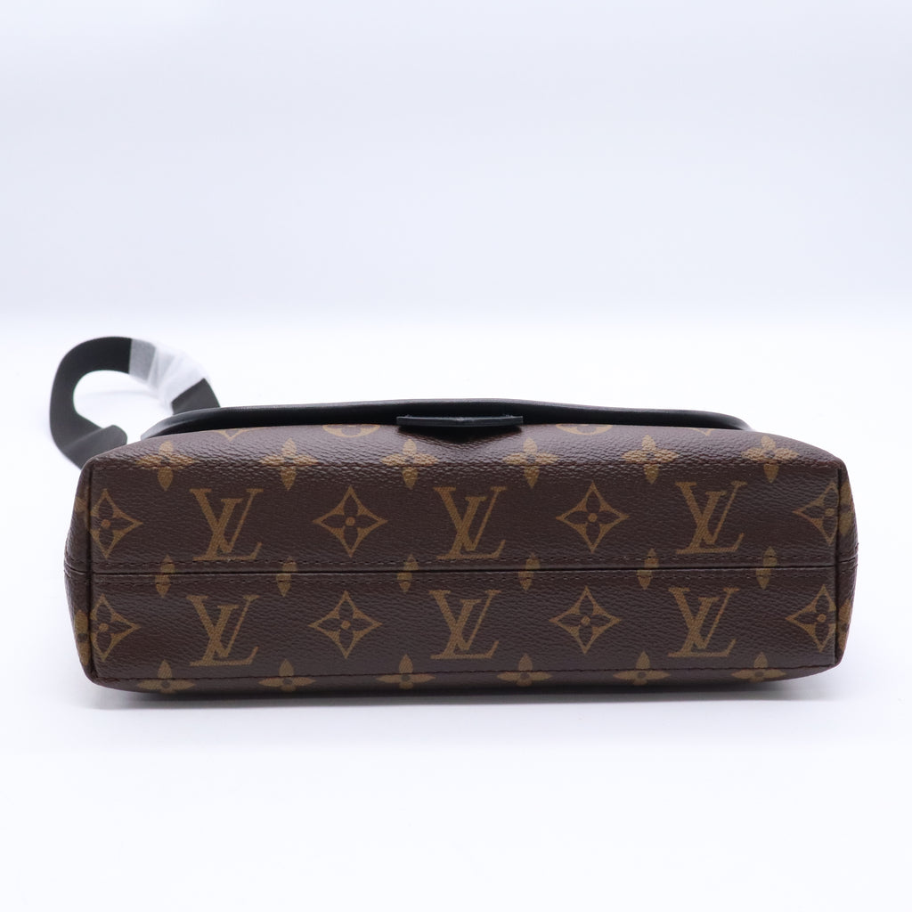 Louis Vuitton Monogram Macassar Canvas Magnetic Messenger Bag LDJ3703 twins LDJ3703