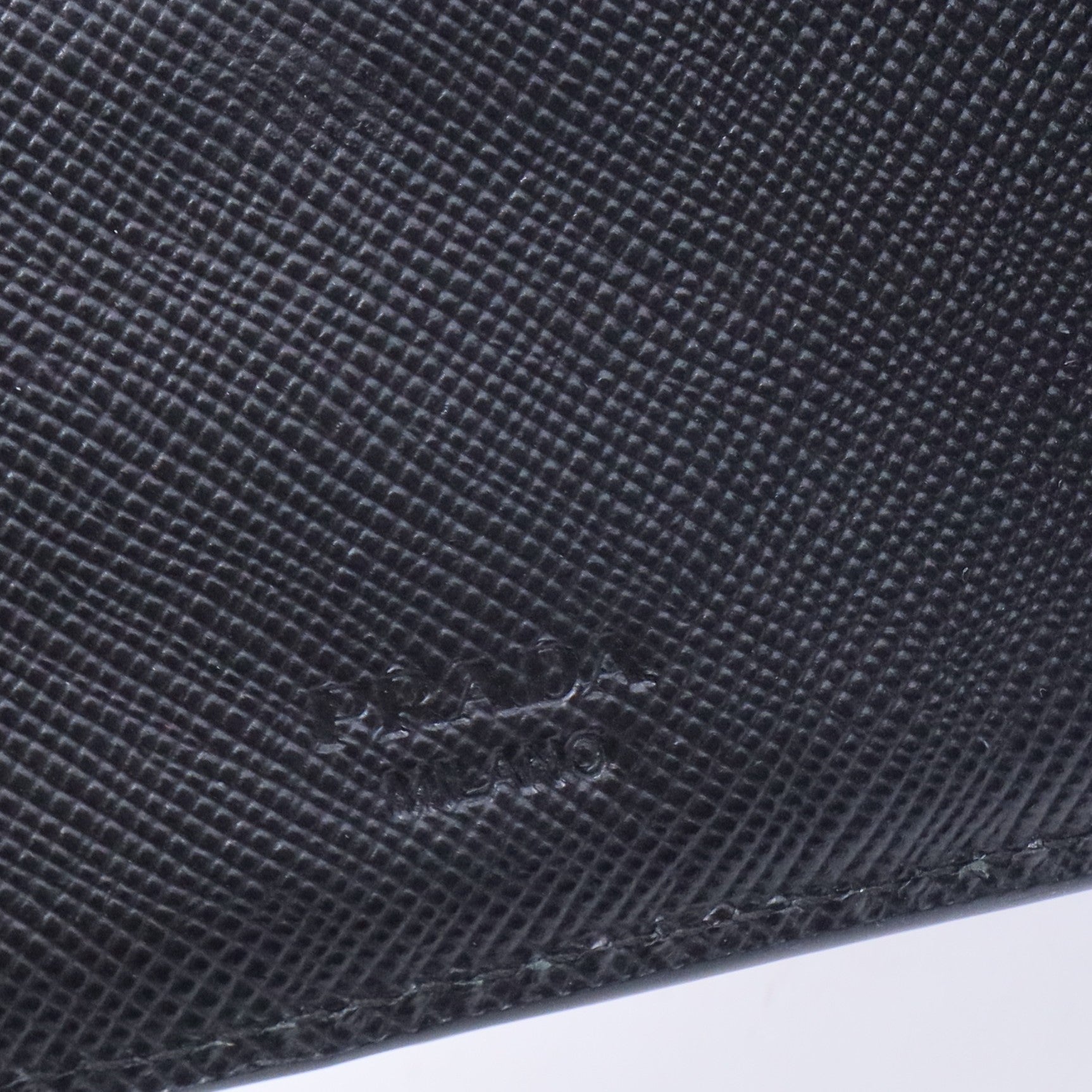 Logo Bifold Wallet Saffiano Leather Compact W11308