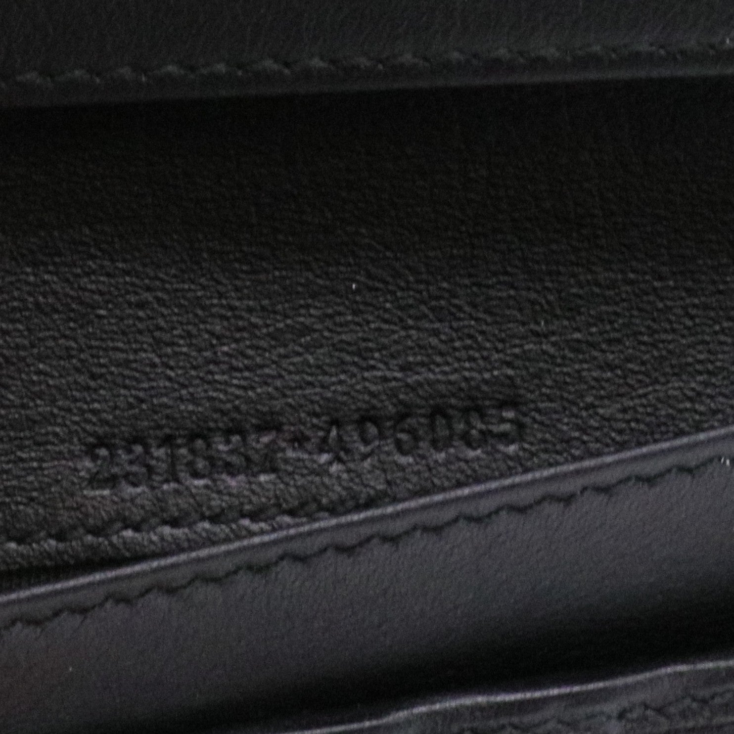Black Guccissima Leather Continental Flap Wallet twins