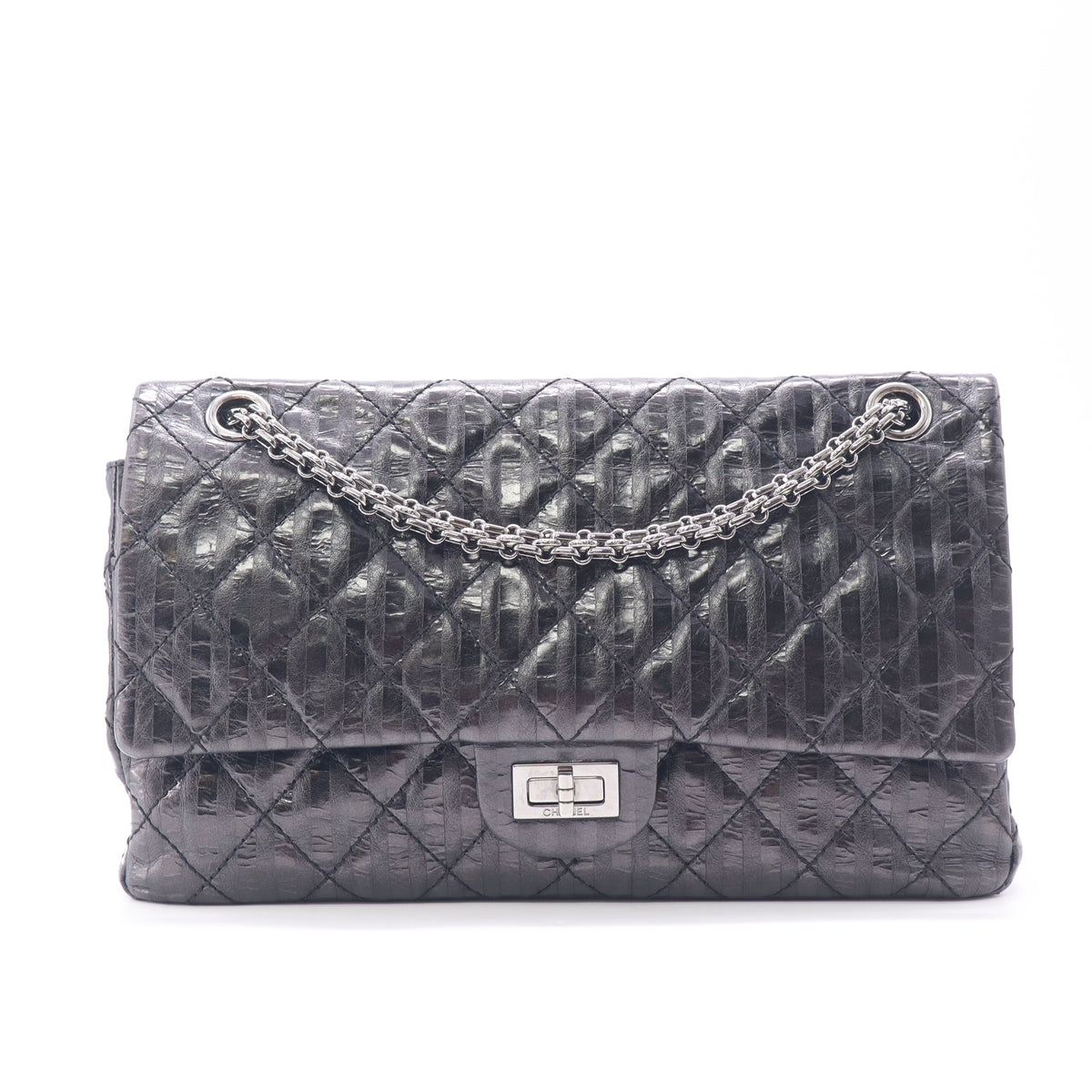 Chanel Metallic Striped 2.55 Reissue Flap Bag twins LDJ6442