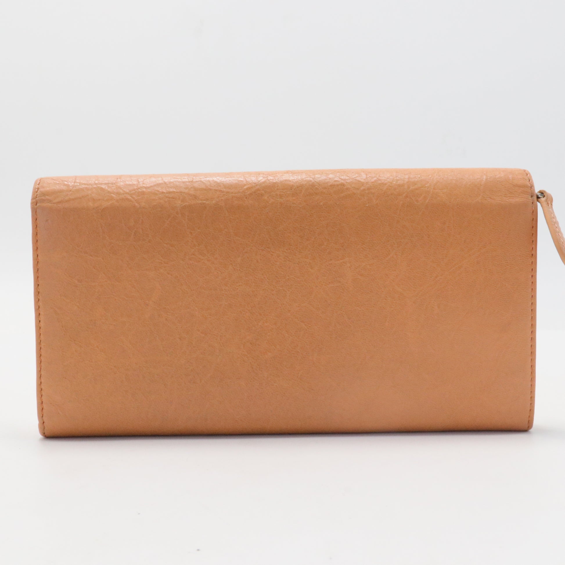 Agneau Classic Gold Hardware Continental Wallet