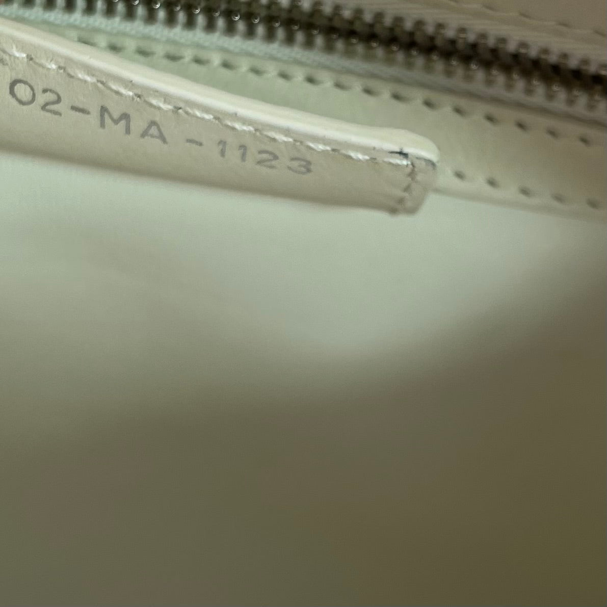 White Medium Perforated Calfskin Cannage Lady Dior twins