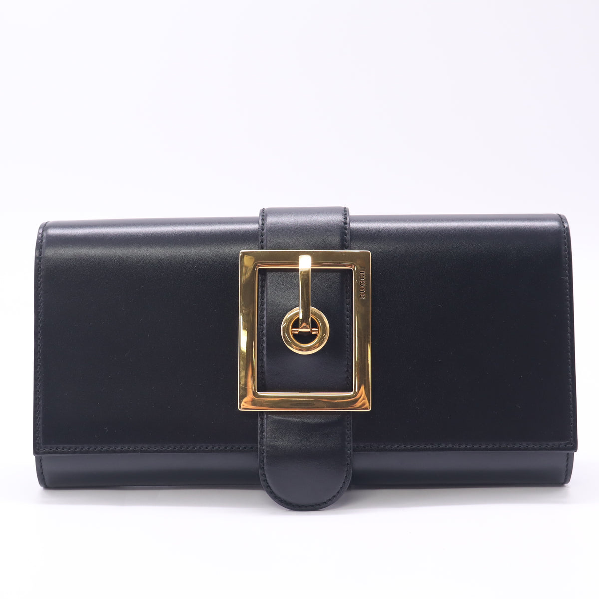 Gucci Smooth Leather Lady Buckle Clutch Bag twins LDJ6421