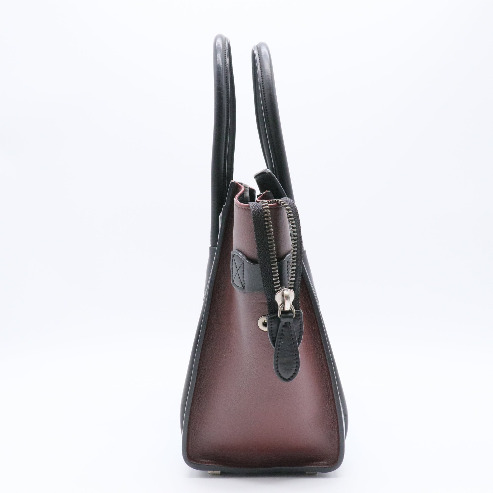 Tricolor Luggage Bag Leather Micro