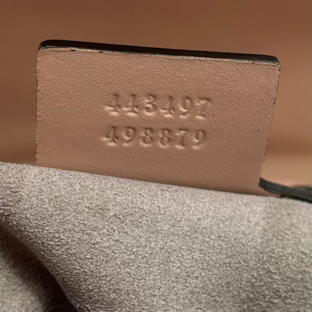 Calfskin Matelasse Mini GG Marmont Shoulder Bag Perfect Pink twins