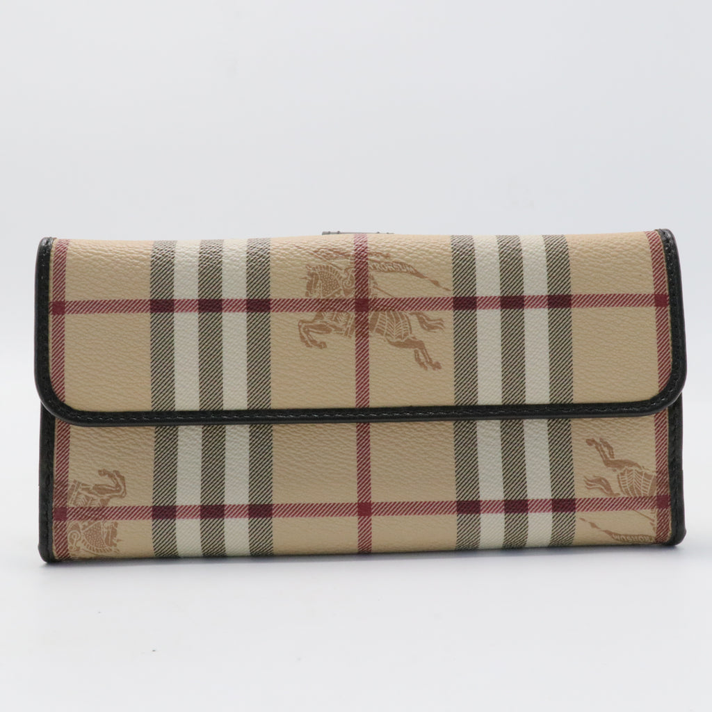 Haymarket Check Pattern Plaid Print Continental Wallet