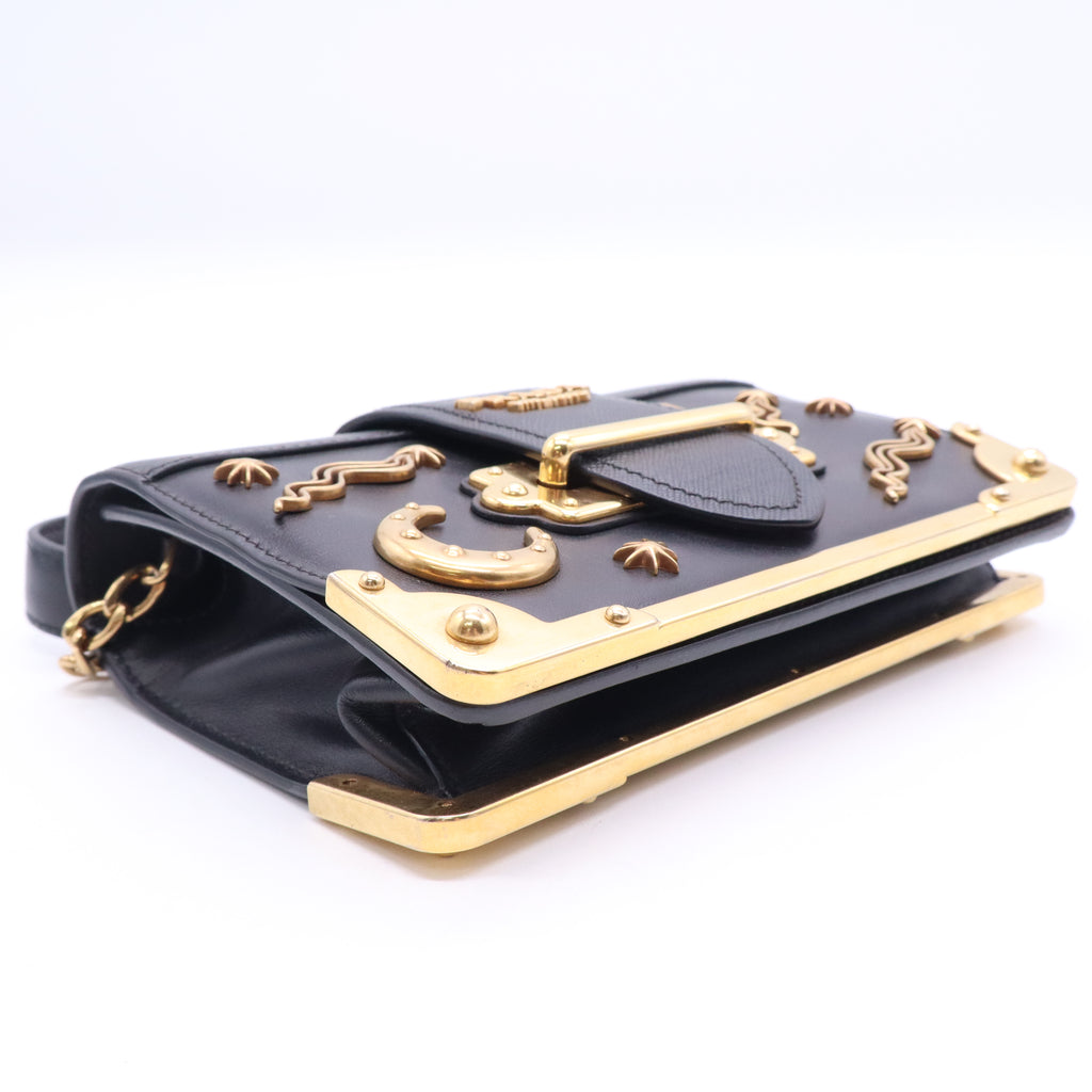 Cahier Crossbody Bag Embellished Leather Small  B20676