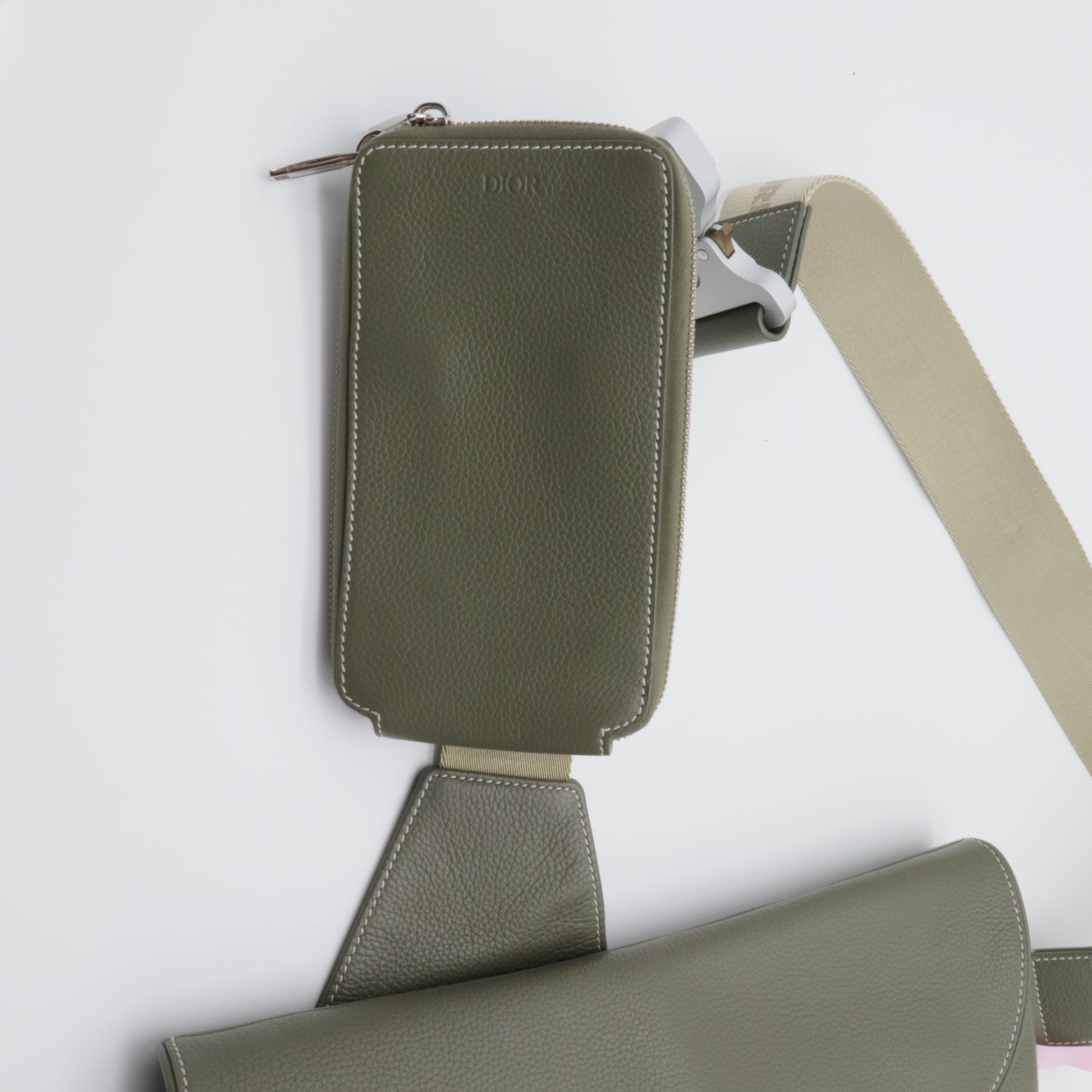 Saddle Crossbody Bag Leather twins