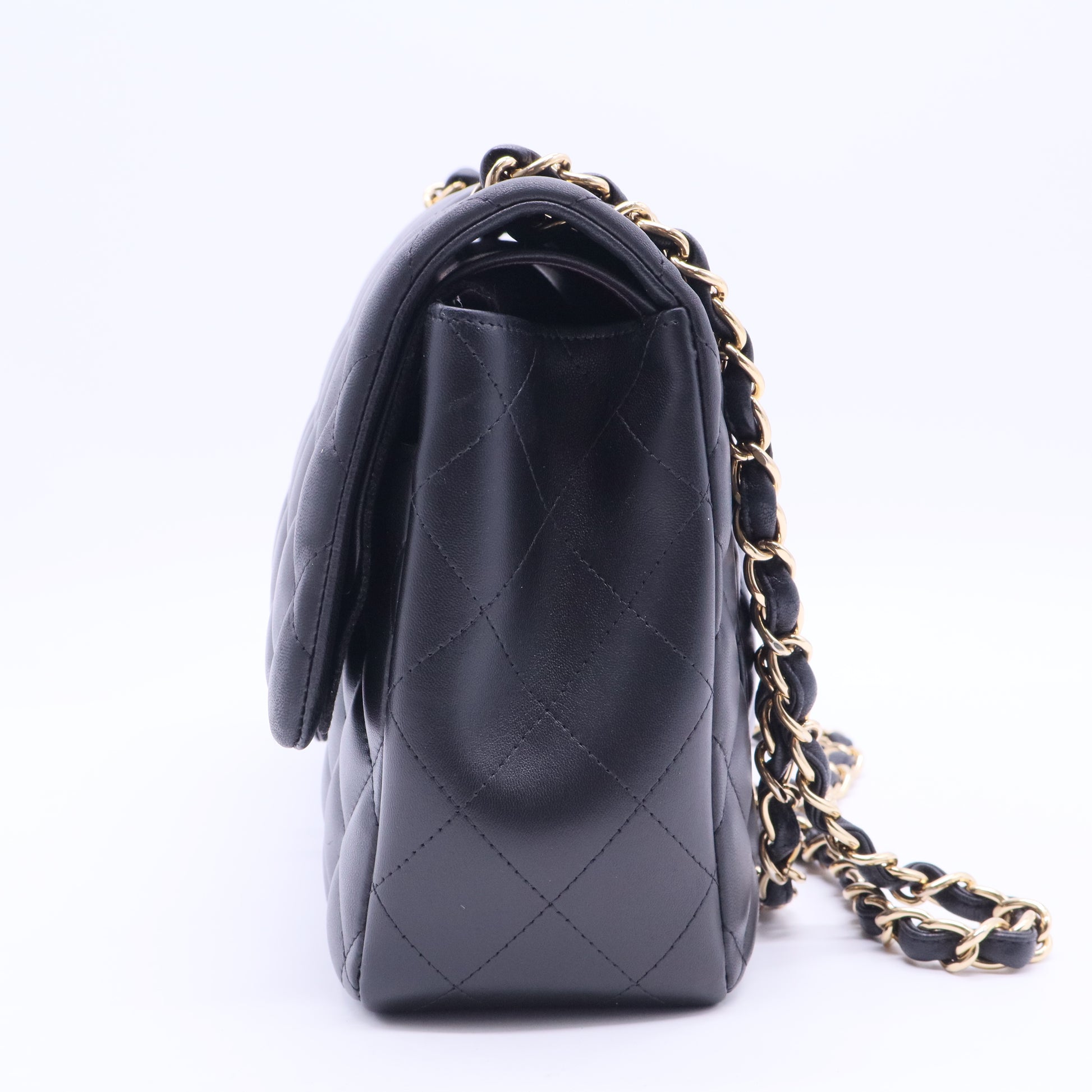 Classic Double Flap Bag Quilted Lambskin Jumbo B12220