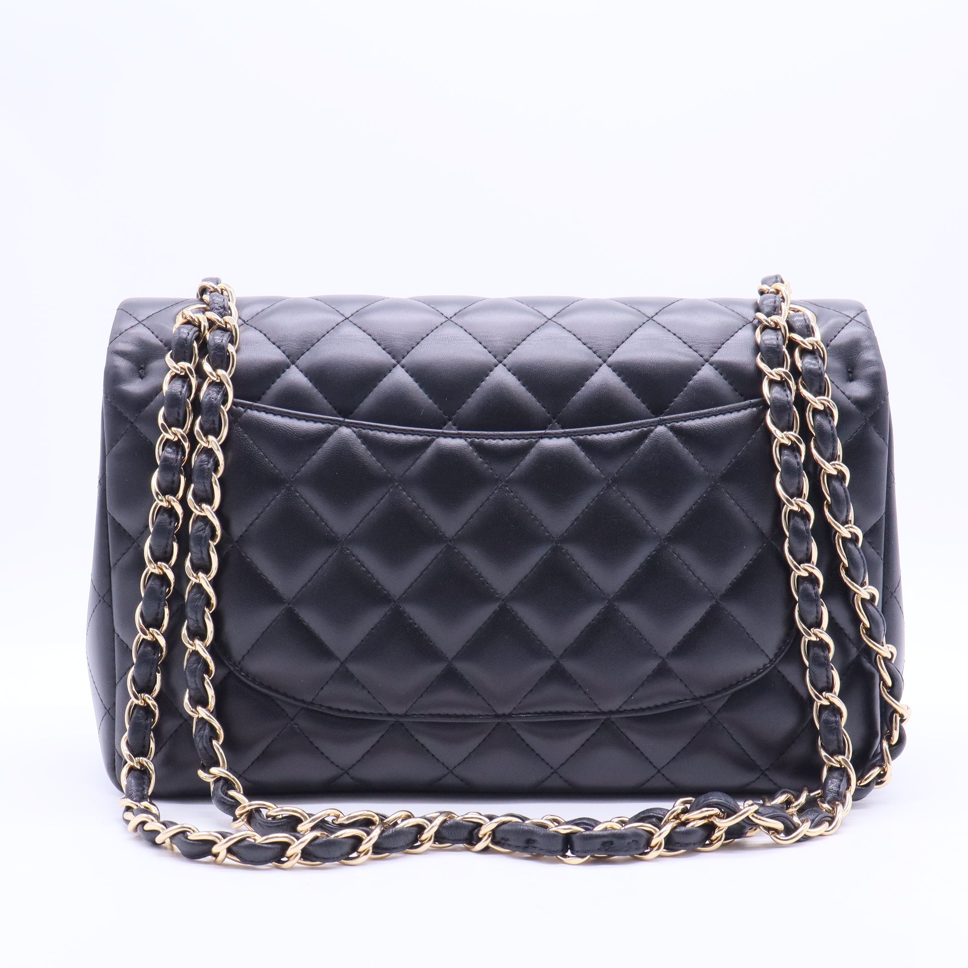 Classic Double Flap Bag Quilted Lambskin Jumbo B12220
