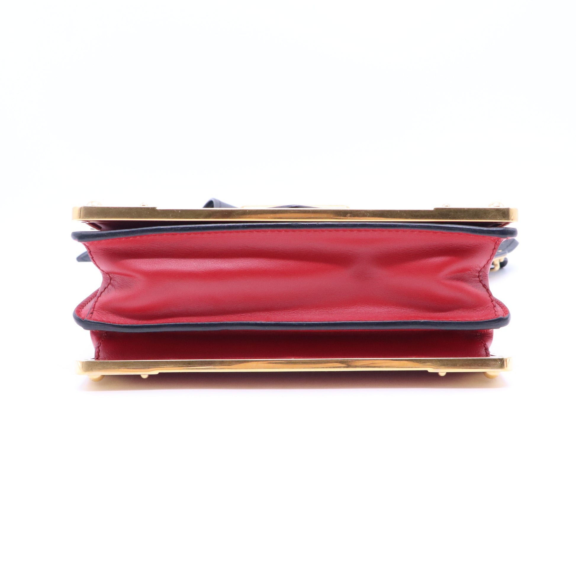 City Calfskin Saffiano Cahier Bag Fuoco Black B21616