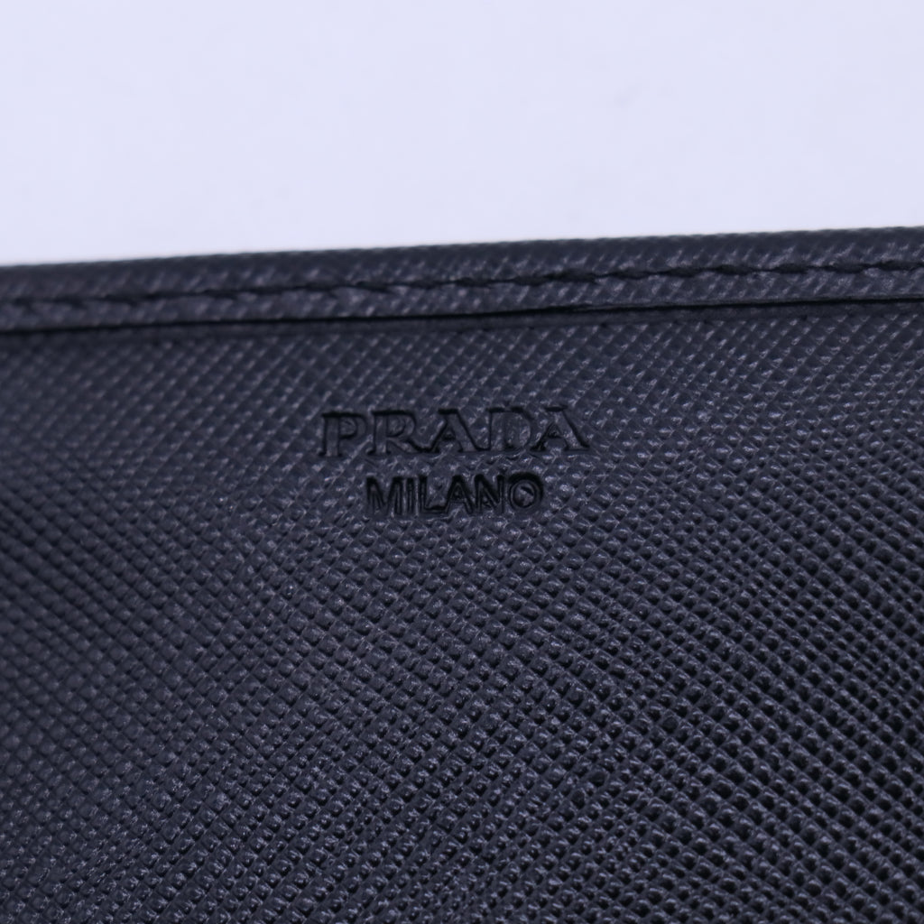 Prada Black Saffiano Leather Continental Wallet W21105