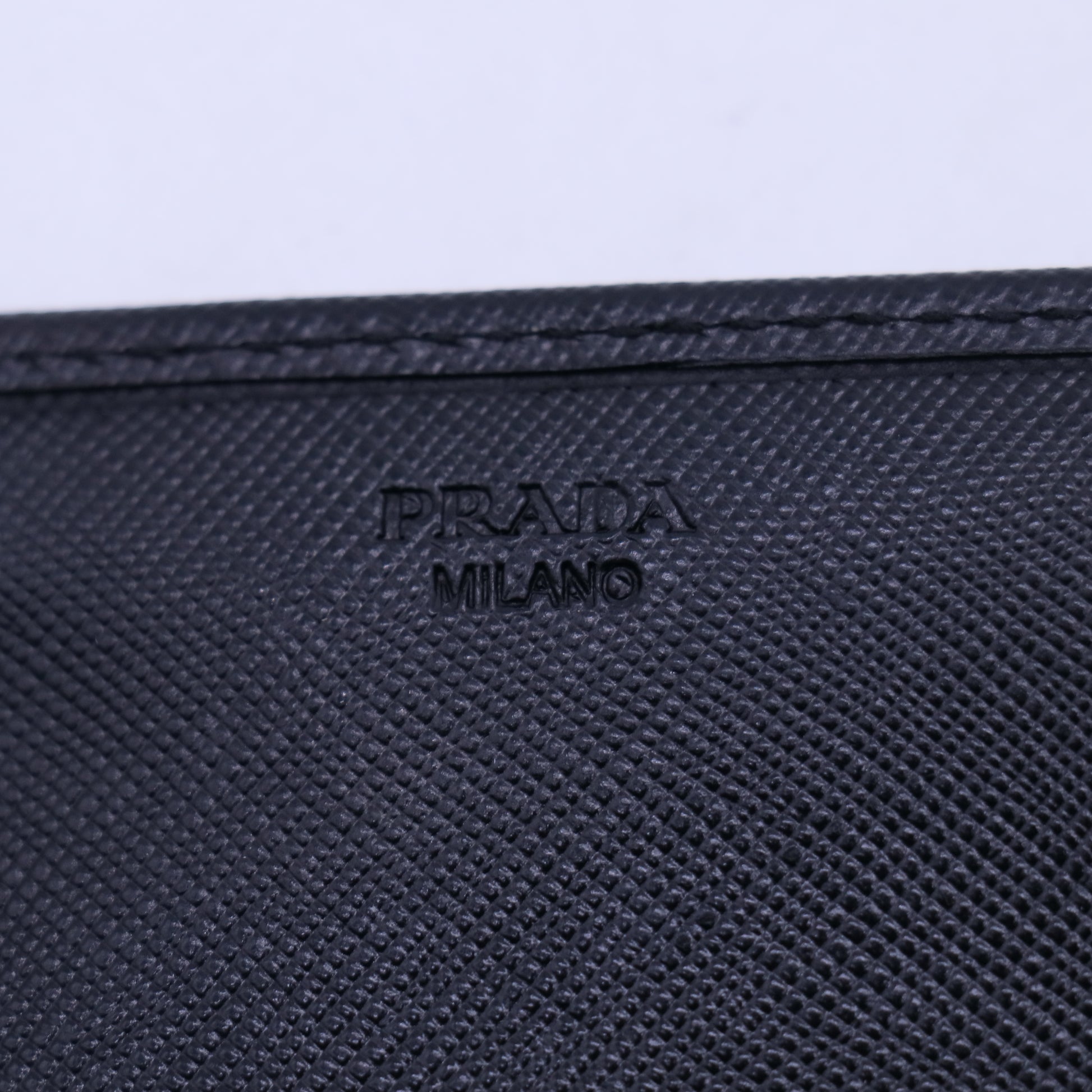 Prada Black Saffiano Leather Continental Wallet W21105