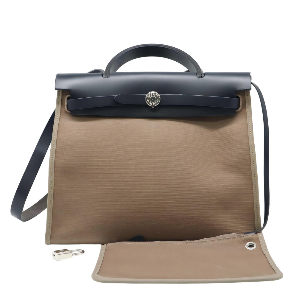 Vache Hunter Toile Herbag Zip 31 PM Trench Bleu Indigo