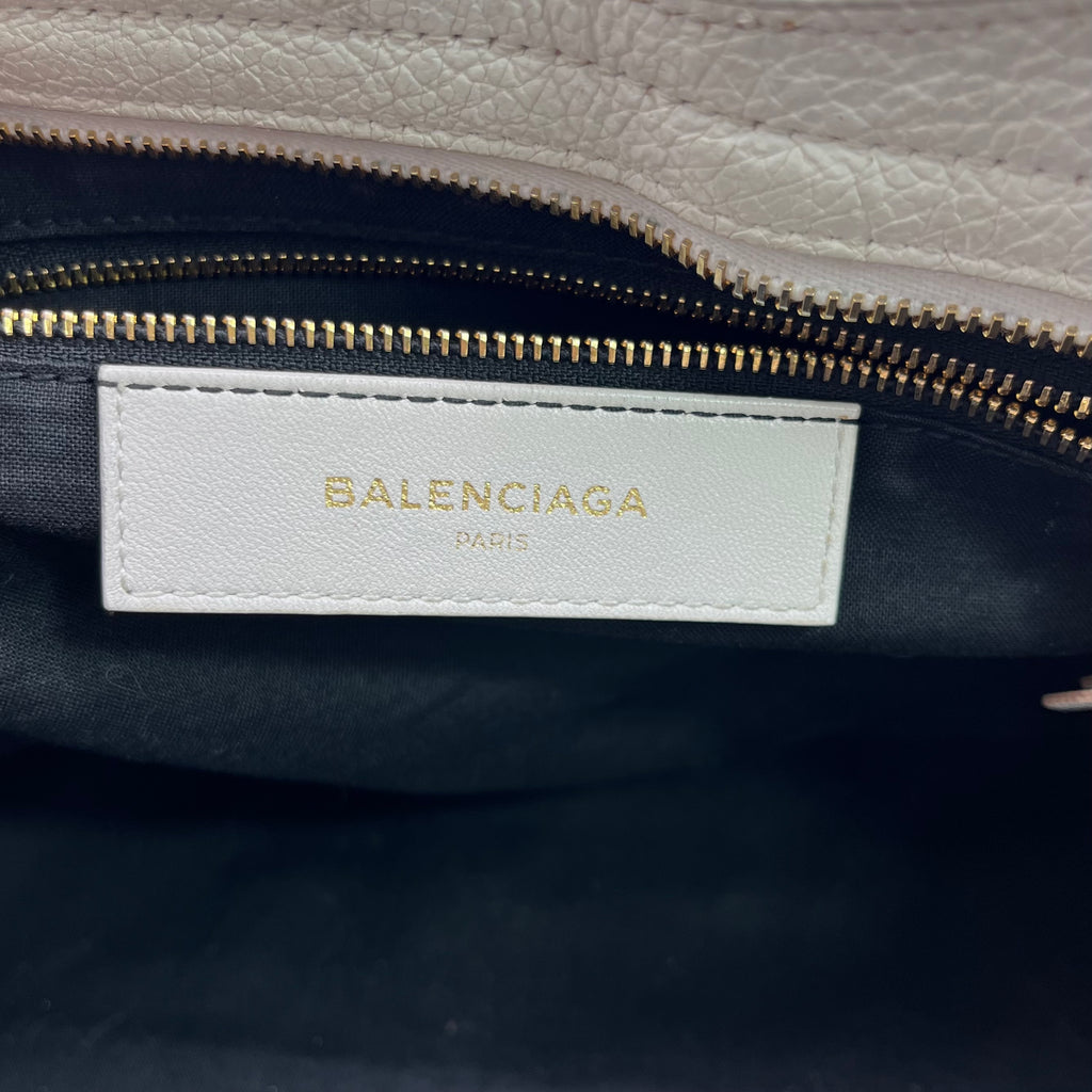 Chevre Gold Metallic Edge Hardware City White twins