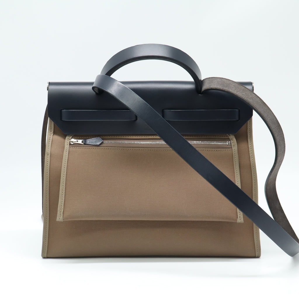 Vache Hunter Toile Herbag Zip 31 PM Trench Bleu Indigo