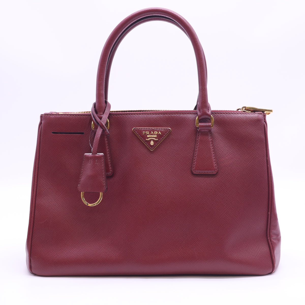 Galleria Double Zip Tote Saffiano Leather Small twins LDJ6450