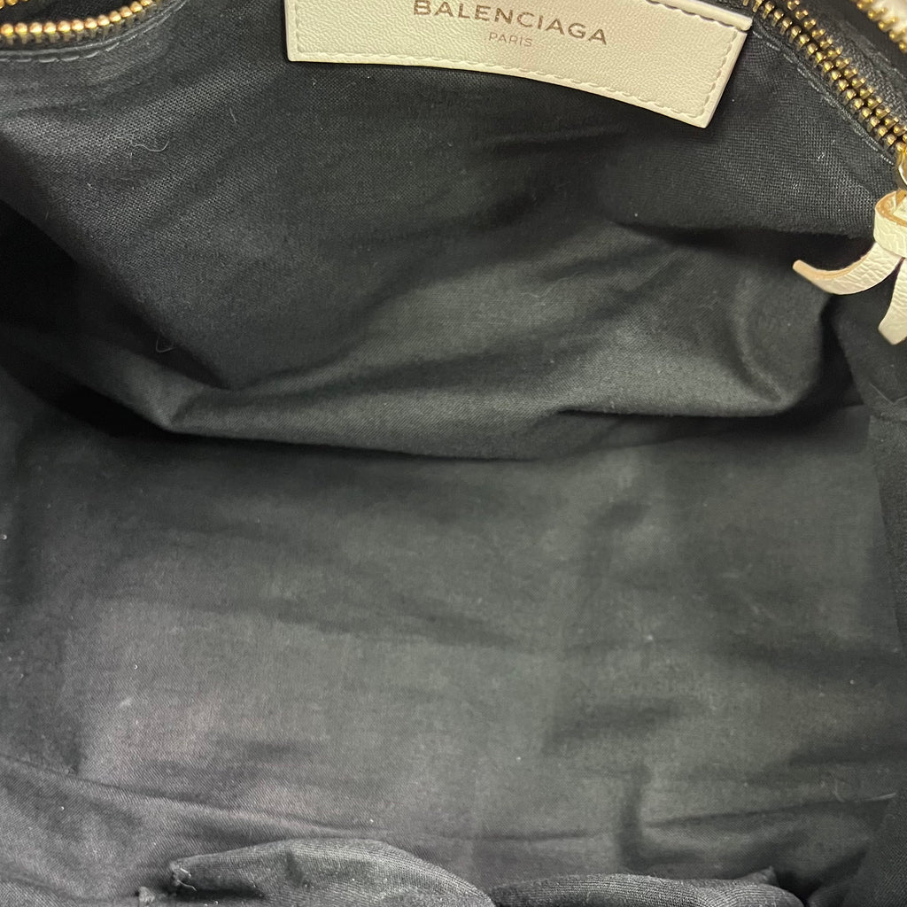 Chevre Gold Metallic Edge Hardware City White twins