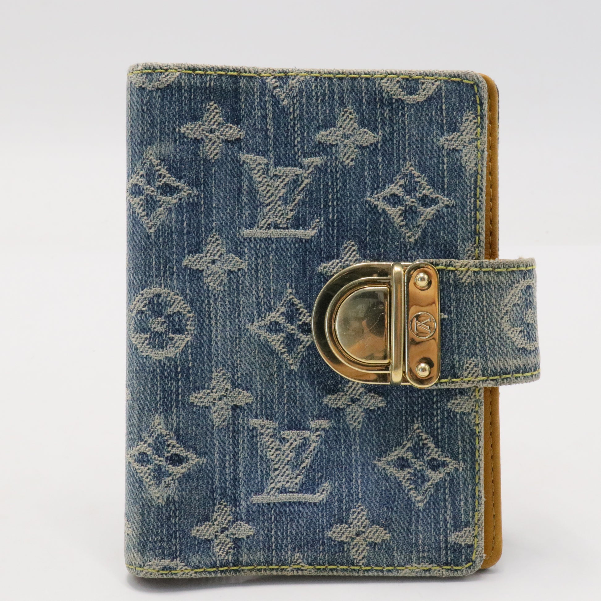Monogram Denim Agenda PM Blue