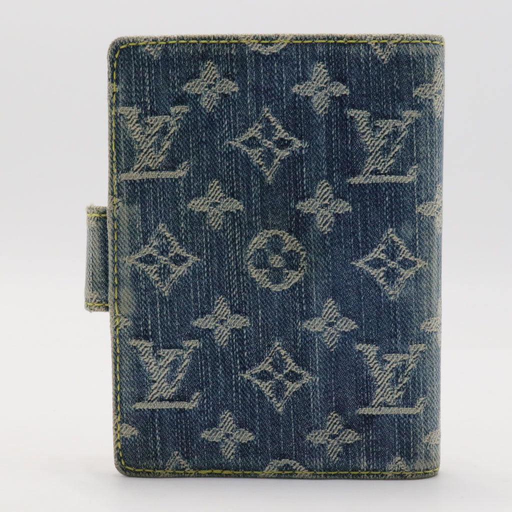 Monogram Denim Agenda PM Blue