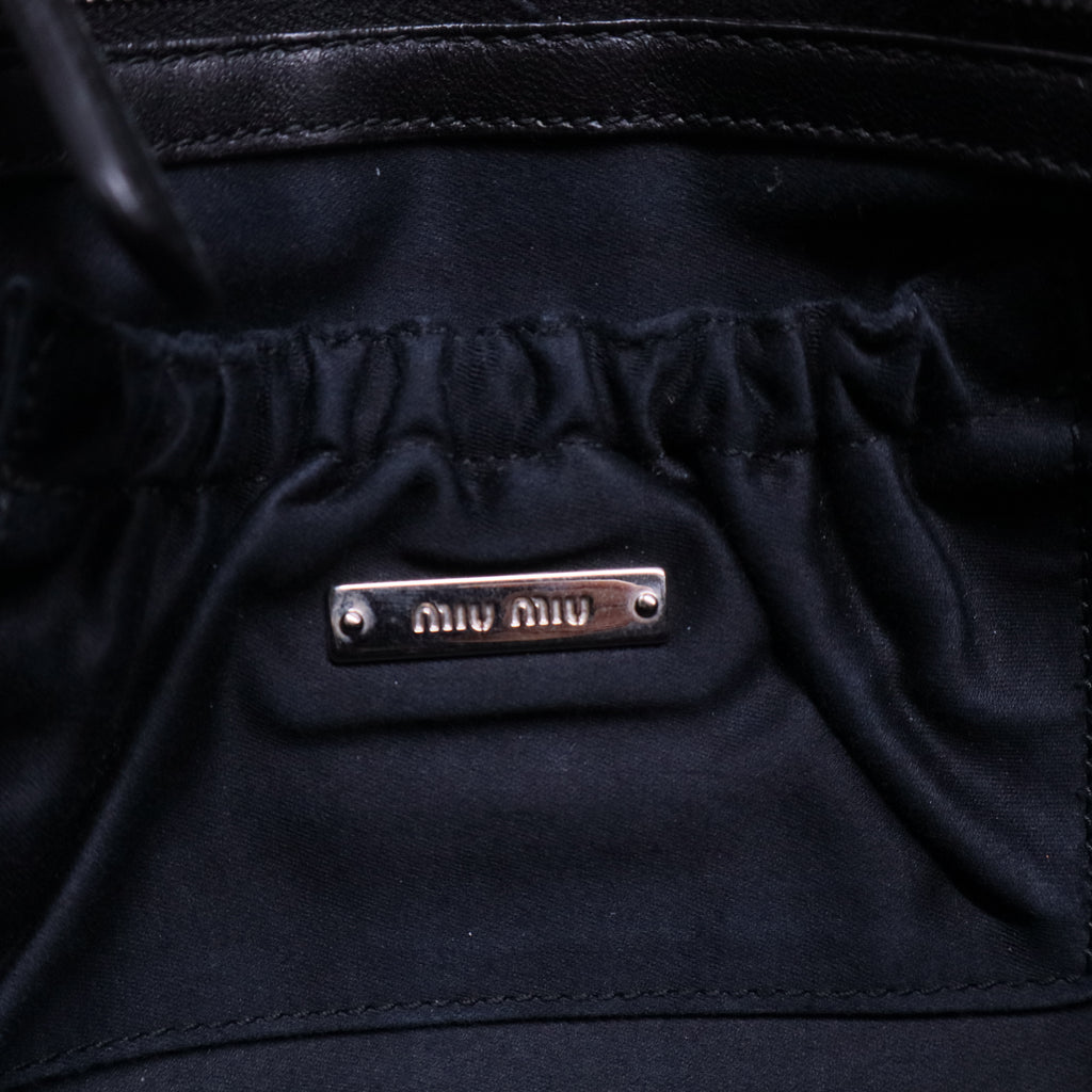 Crystal Embellished Matelasse Leather Shoulder Bag B20562