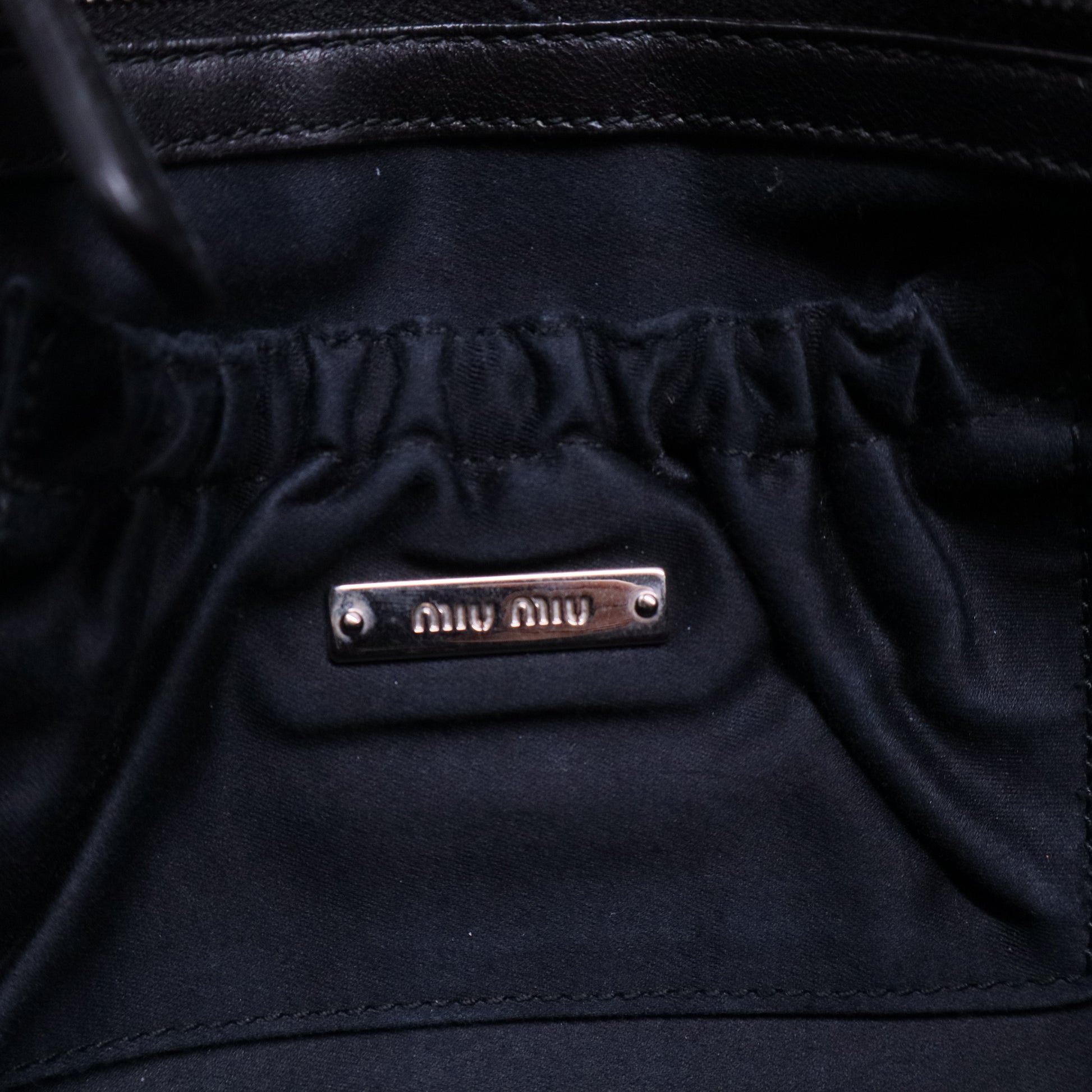 Crystal Embellished Matelasse Leather Shoulder Bag B20562