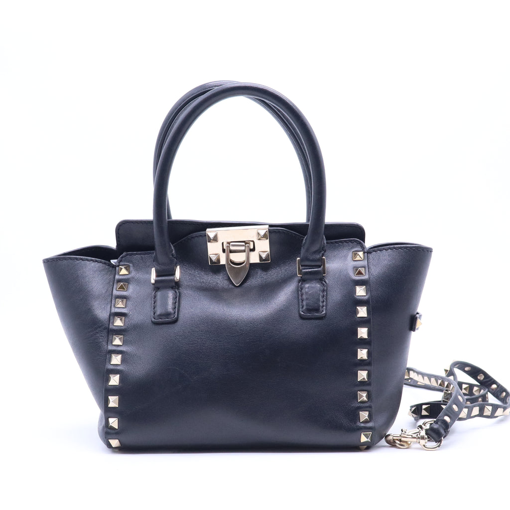 Rockstud Tote Rigid Leather Mini B21130