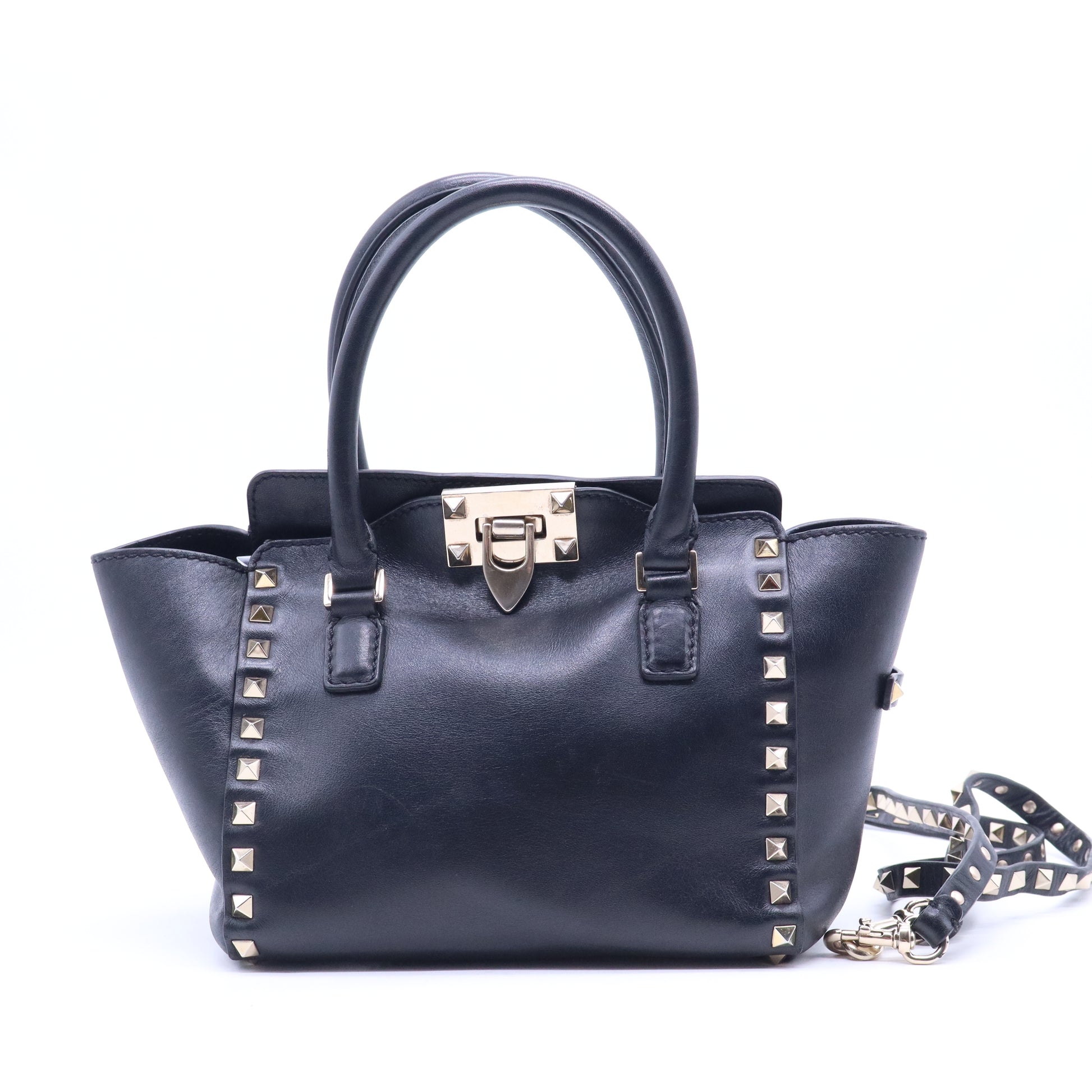 Rockstud Tote Rigid Leather Mini B21130