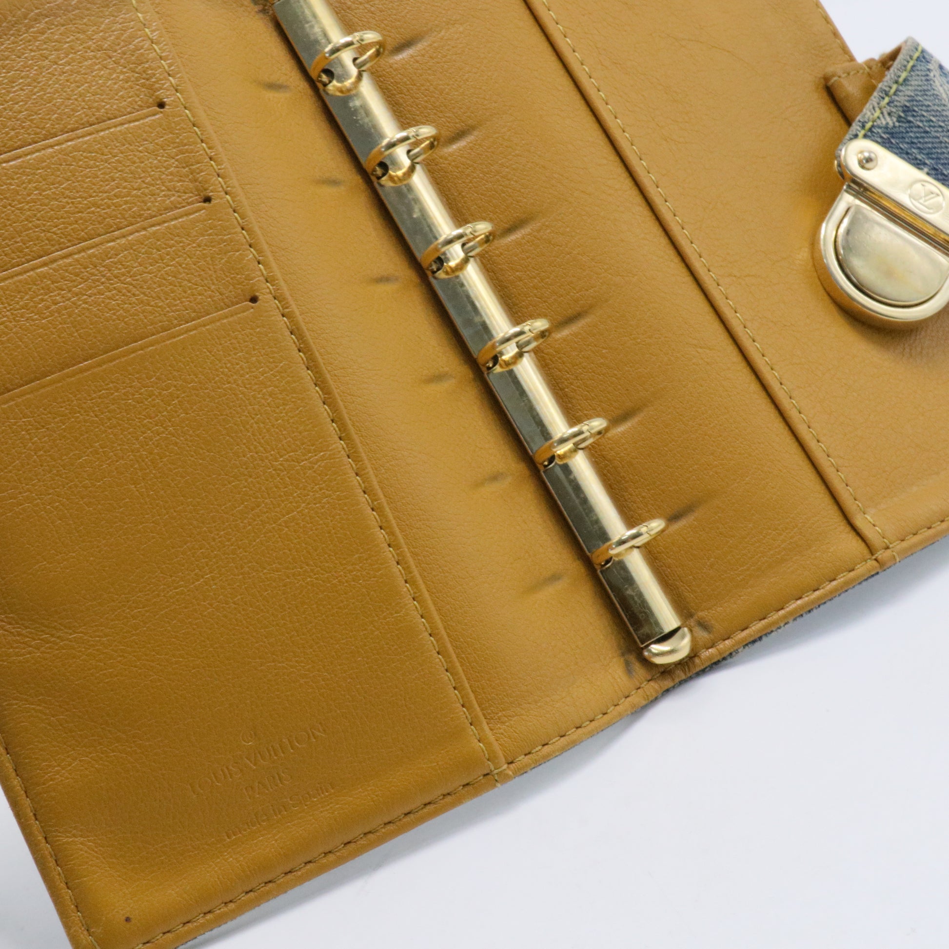 Monogram Denim Agenda PM Blue