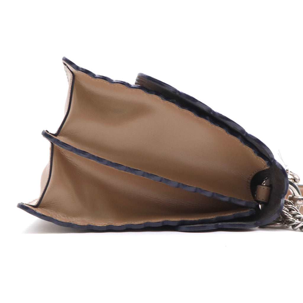 Vitello Liberty Scalloped Studded Kan I Shoulder Bag twins