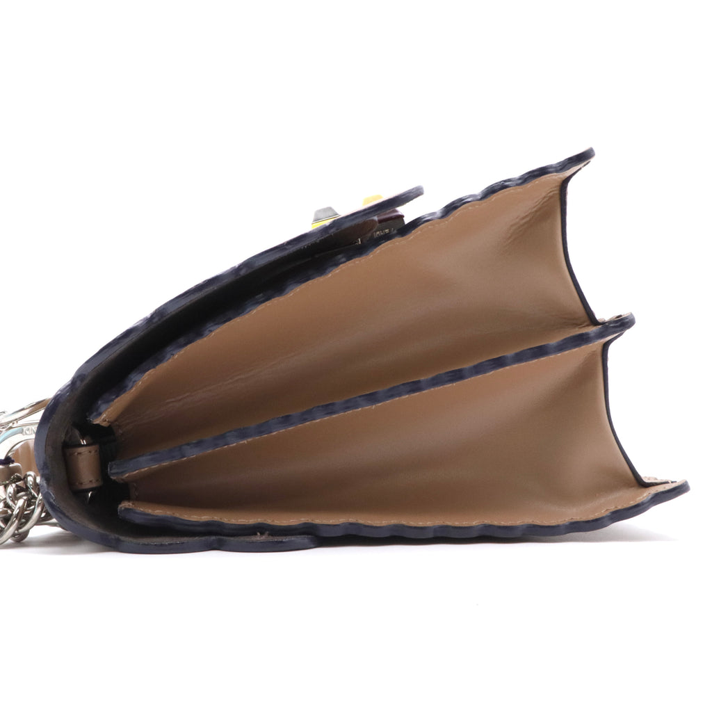 Vitello Liberty Scalloped Studded Kan I Shoulder Bag twins