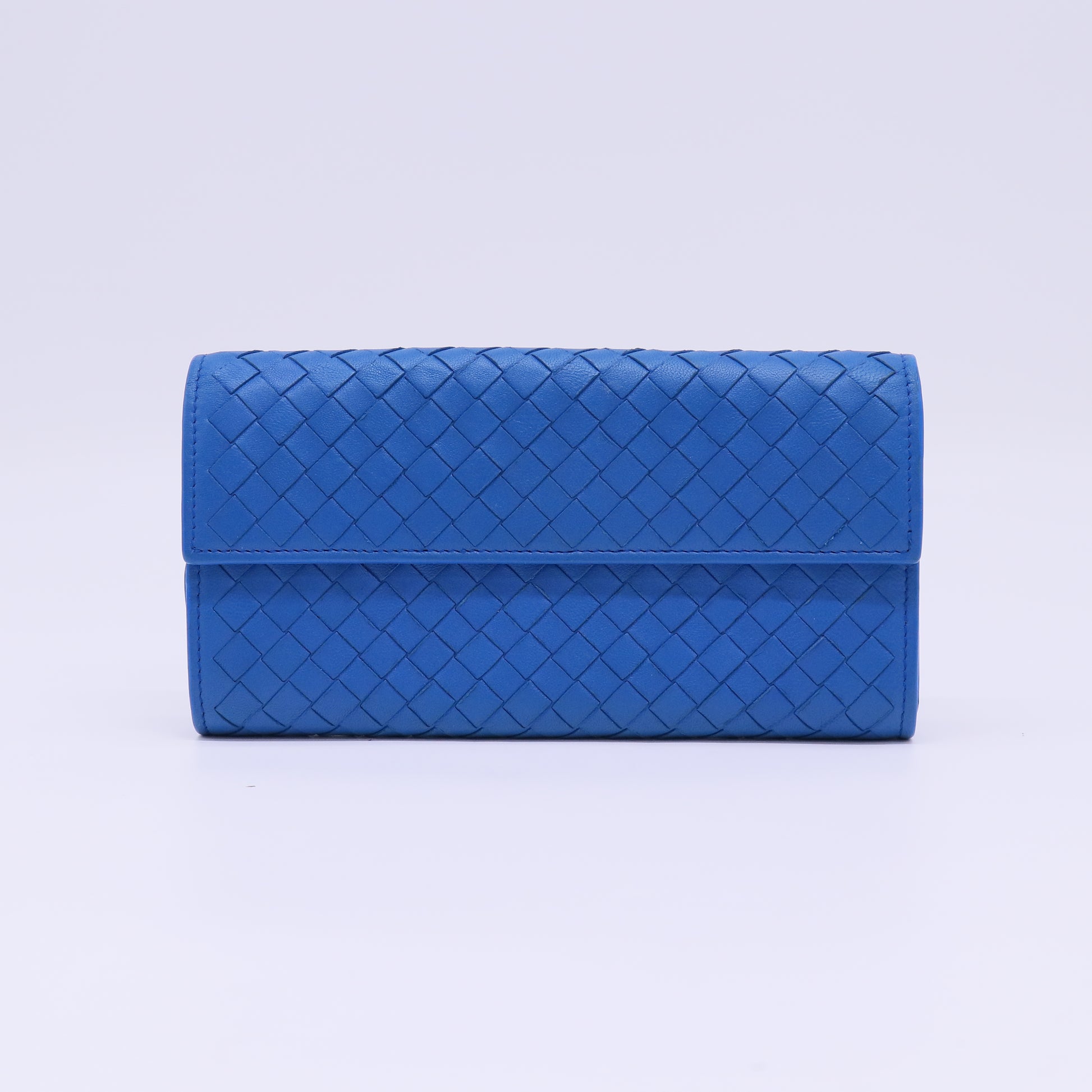 Bottega Veneta Intrecciato Long Flap Wallet W22145