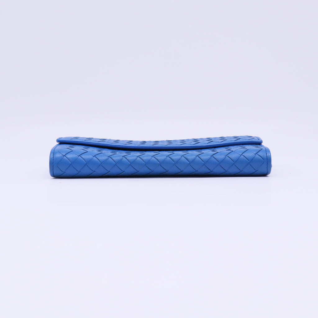 Bottega Veneta Intrecciato Long Flap Wallet W22145