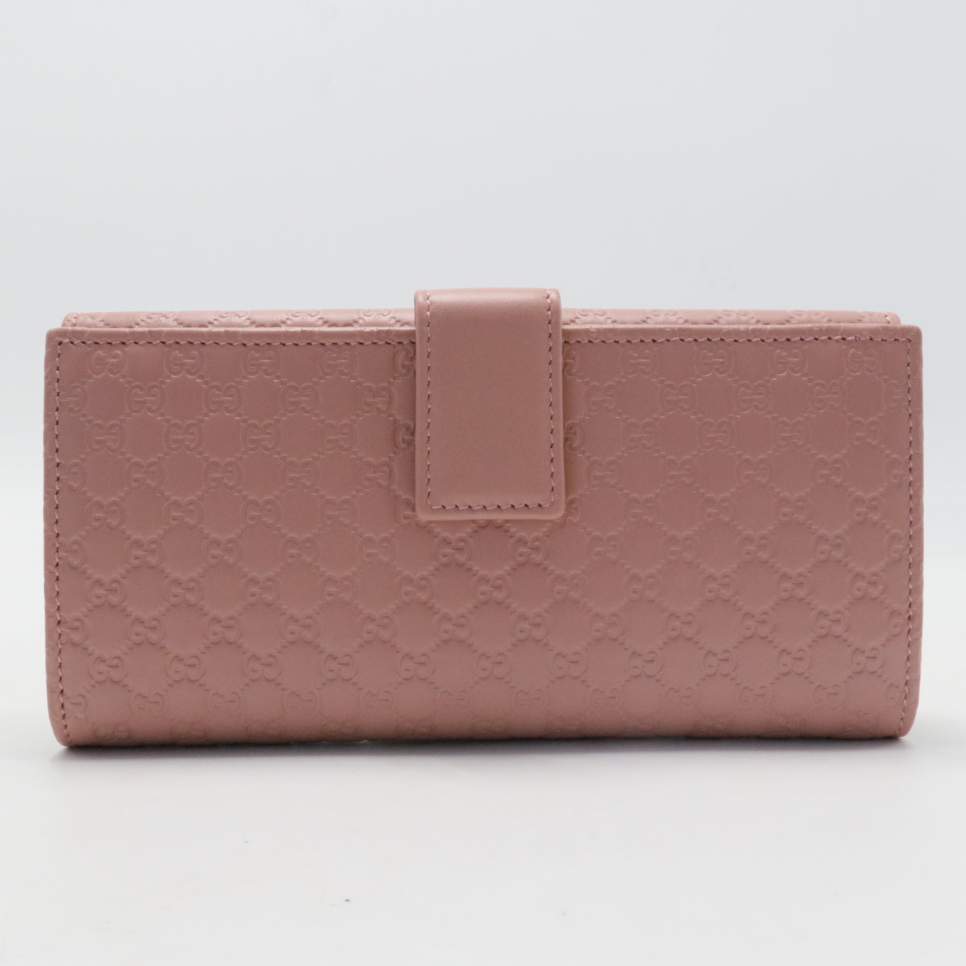 Microguccissima Continental Flap Wallet Soft Pink