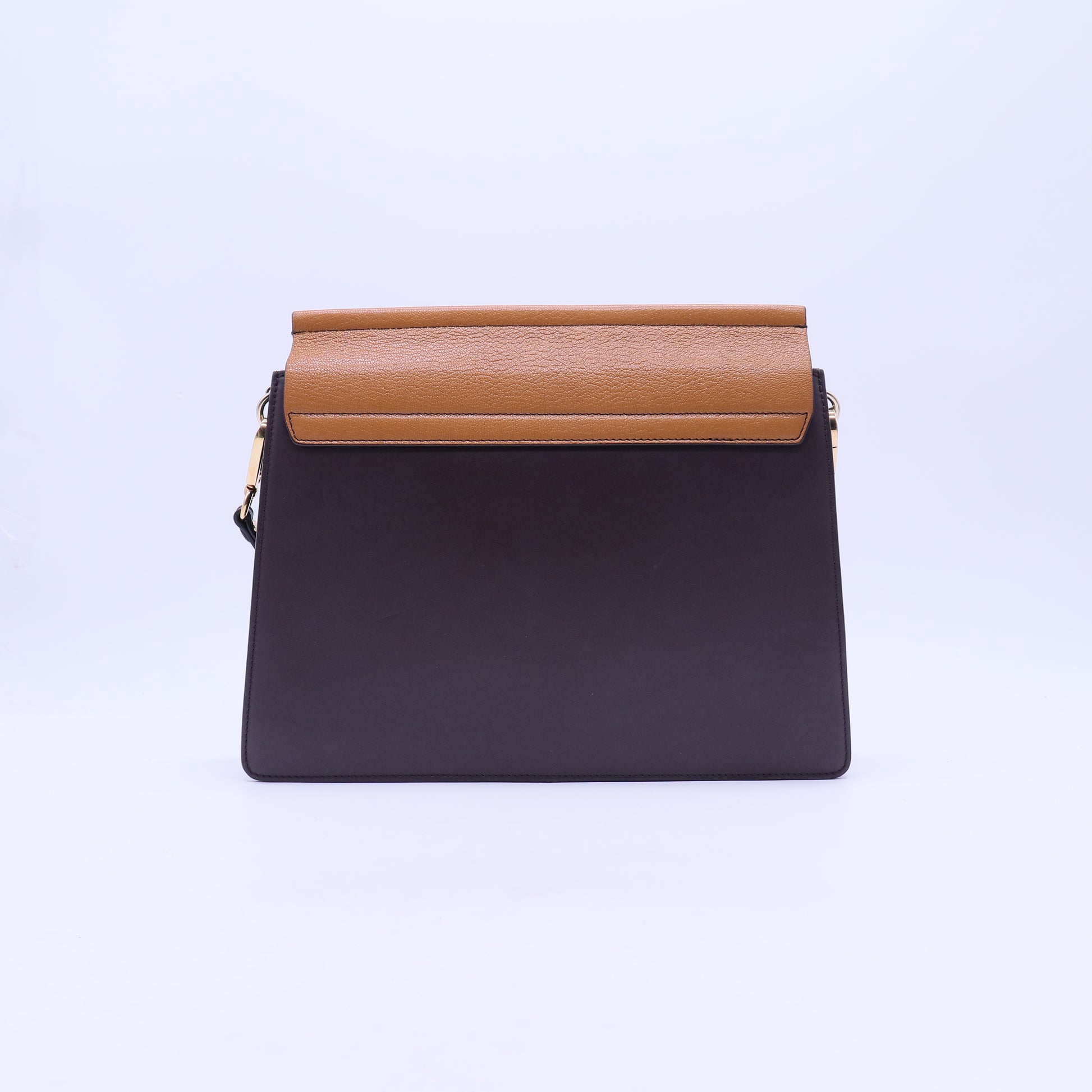 Suede Calfskin Medium Faye Shoulder Bag Tobacco B21734