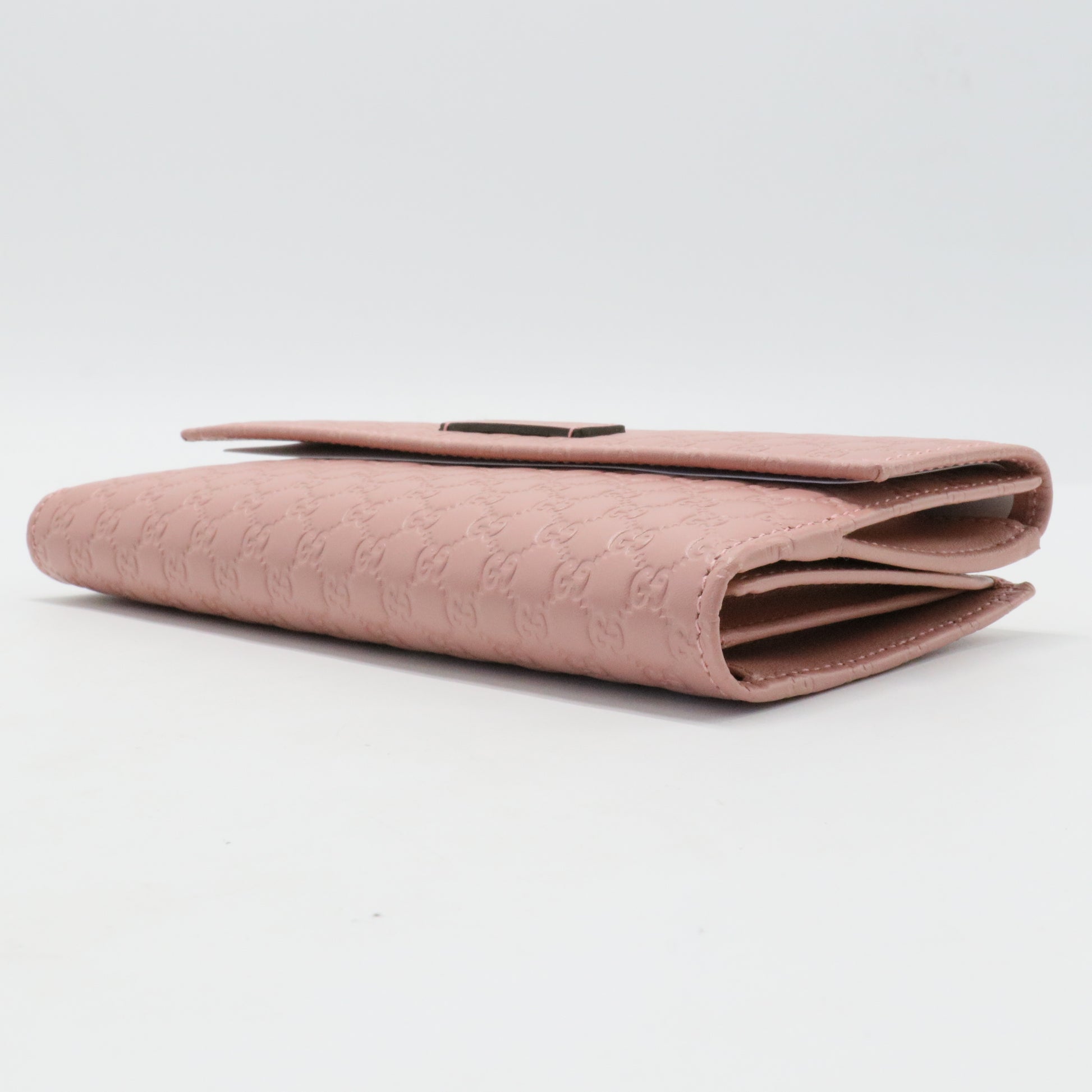 Microguccissima Continental Flap Wallet Soft Pink