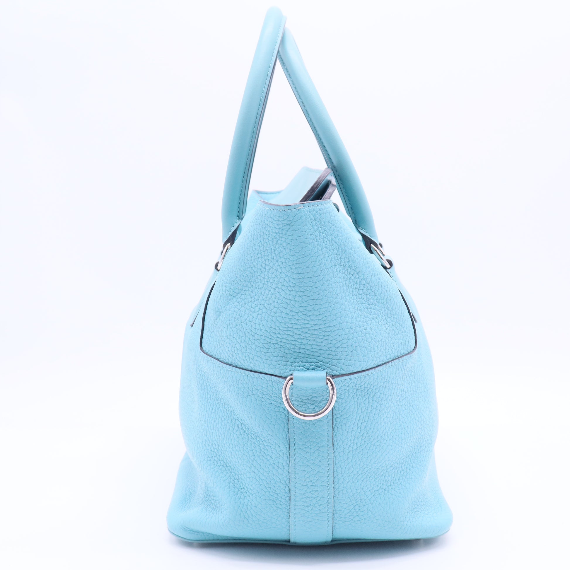 Toolbox leather handbag B12364